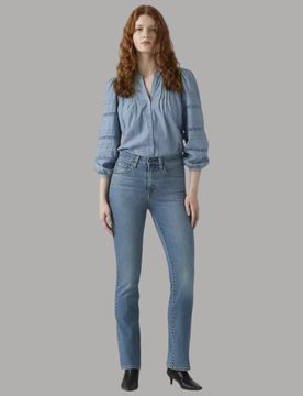 Jeans Donna Bootcut Vita Alta Gambe Slanciate