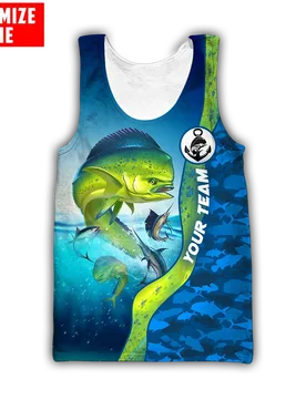 Custom name Mahi mahi fishing 3D Printed Mens Vest Fashion Sleeveless T-shirt summer streetwear Cool Unisex Tank Tops BX42 - Aliexpress - FashionsVida
