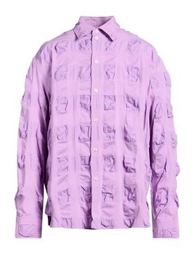 MSGM Hemd Herren Malve 41 Herren
