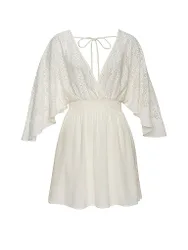 Damen Strandkleid weiss 34 W