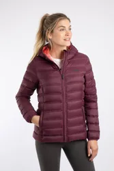 Women's Eshka Lightweight Padded Jacket in Aubergine Size: 14 - Aubergine - Size: 14