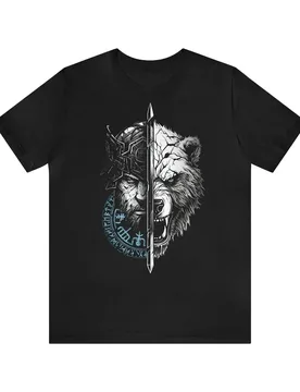 Berserk Bear Warrior 's Runes Nordic Compass Valhalla T-Shirt 100% Cotton O-Neck Short Sleeve Casual Mens T-shirt Size S-3XL - Aliexpress - FashionsVida