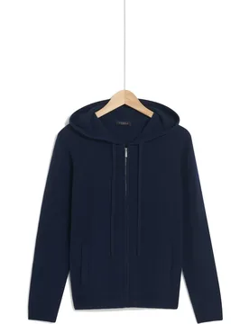 Chaqueta de punto de mujer con capucha y cierre de cremallera - Caroll - FashionsVida