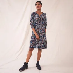 Freya Jersey Dress - Navy