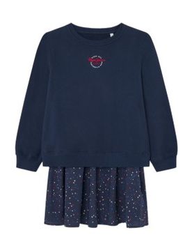 Para niña. PG951678 Vestido Tilda (14años= 164cm), Casual, Manga larga, Sostenible, moda infantil