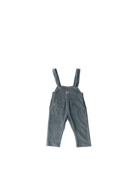 Salopette velluto costine AZZURRO POLVERE 076/12M