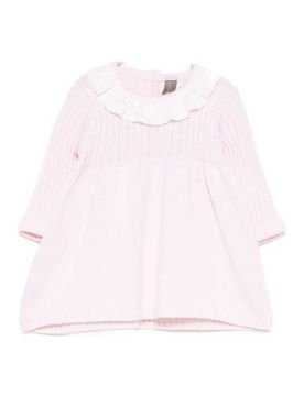 Vestito Con Colletto Arricciato