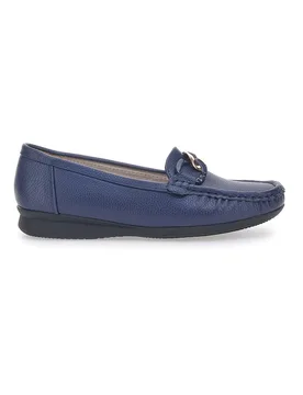 Mocassini Blu Con Dettaglio Oro 3170 38 - PRIMA RIGA - FashionsVida