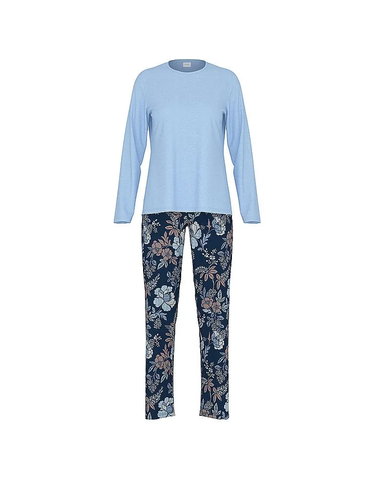 Pyjama NOSTALGIA deep marine dunkelblau 48 damen - Mey - FashionsVida