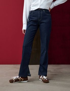 Sinsay - Jeans dritti - blu scuro