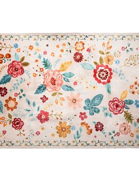 Teppich „Flower Power“ mehrfarbig