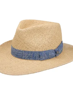 Blue Band Traveller Straw Hat by - nature - Female - Size: M (56-57 cm) - Lierys - FashionsVida
