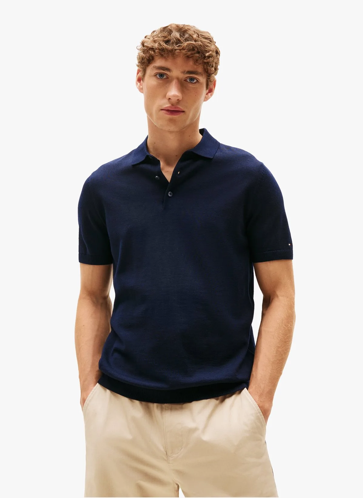 Polo manches courtes en laine - Tommy hilfiger - FashionsVida