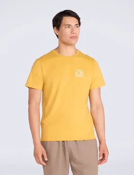 Jacob' Mens Cotton T-Shirt Comfy Beach Summer Casual Tee Yellow - Size 2xl - Mountain Warehouse - FashionsVida