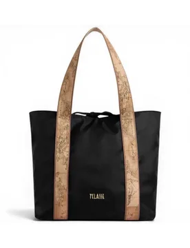 Borsa Shopping Reversibile Double Side Donna Nero e Geo Classic - ALVIERO MARTINI 1 CLASSE - FashionsVida