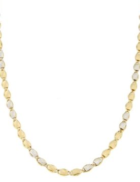 Collana Uomo Oro Giallo Bianco GL100345