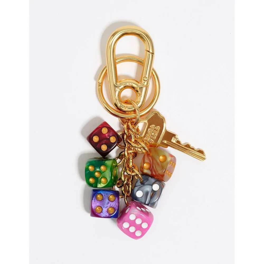 Llavero dados dorado - Bimba y Lola - FashionsVida