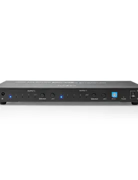 Commutateur Matriciel Hdmi 4x2 4xhdmi Entrée Vers 2xhdmi//2xtoslink Sortie 4k Télécommande Métal 2x3.5 Mm 60hz Anthracite One Size unisex