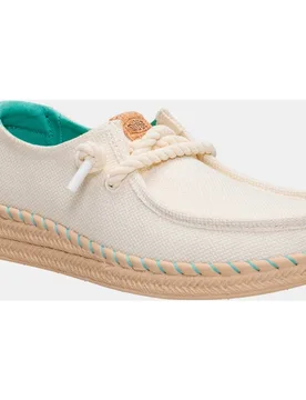 Alpargatas planas de mujer en tejido - HeyDude - FashionsVida