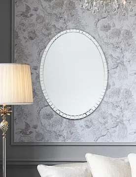 Marcella Oval Wall Mirror Silver - Laura Ashley - FashionsVida