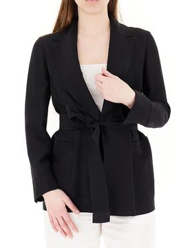Blazer con cintura NERO 40