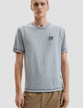 T-shirt basique en maille, , Noir, S