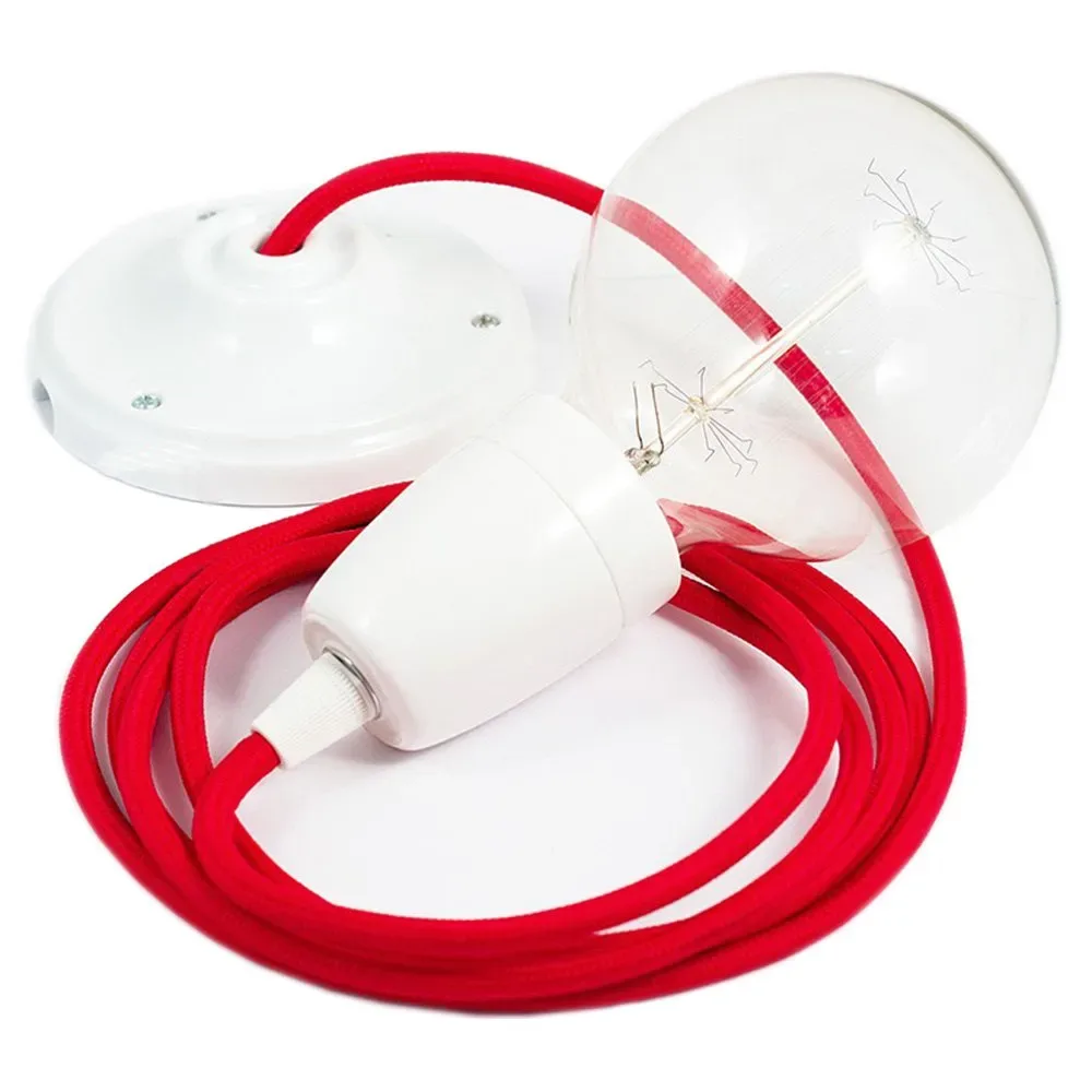 Cables Suspension Luminaire Rm09 50 Cm Red / White One Size - Creative - FashionsVida