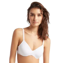 Reggiseno Full Cup Without Foam Recycled Microfiber White 100