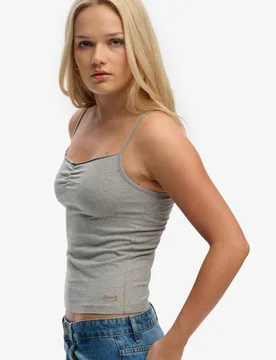 Superdry Damen Athletic Essentials Camisole mit Raffung Grey - Größe: 36 - 24.99 - FashionsVida