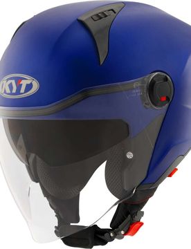 Casco Moto Jet D-CITY PLAIN Blu Metal Opaco taglia L