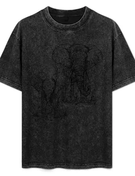 African Elephants T-Shirt Street Style Casual Tee Shirt - Aliexpress - FashionsVida