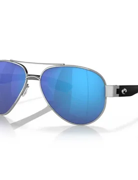 South Point Mirrored Polarized Sunglasses Palladium Blue Mirror 580G/CAT3 Men - Costa - FashionsVida
