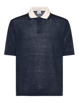 Eleventy Polo in Misto Lino