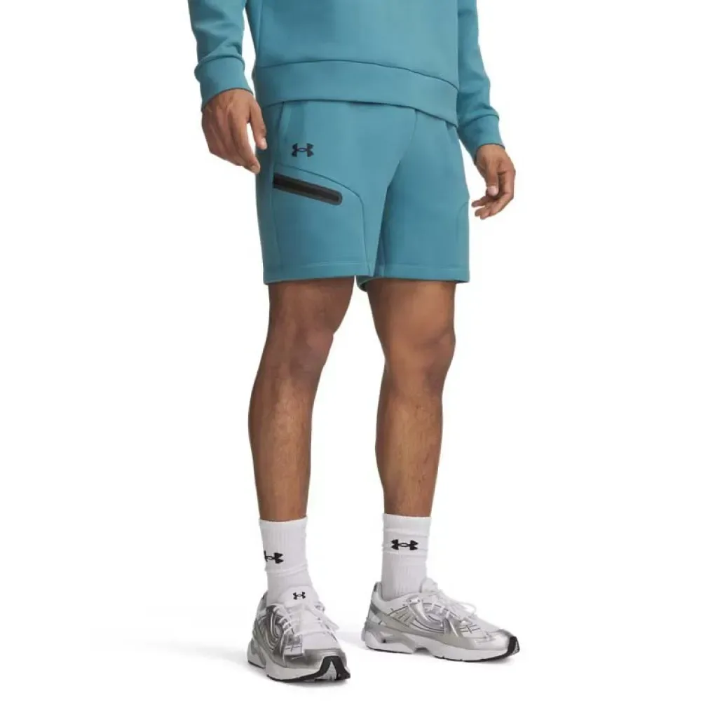 Short Unstoppable Fleece Blue XL - Under armour - FashionsVida