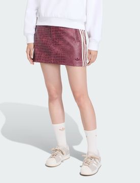 Gonna Mini PLEATHER 34 Maroon