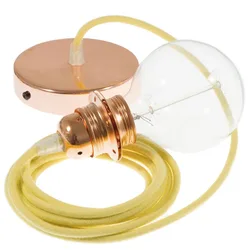 Cables Lampe Suspendue Pendel Pour Abat-jour Rc10 2 M Pale Yellow / Copper One Size