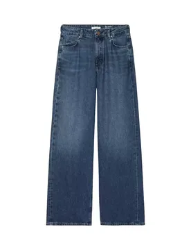 Denim Trousers, High Waist, Wide Le female