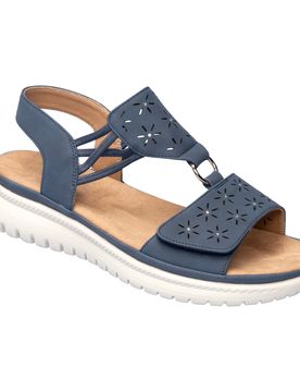 Klett-Sandale „Sabine“ blau 42 Damen
