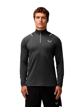 Sweat à Demi-zip Apex Thermal Winterised Gunmetal / Silver Reflective M
