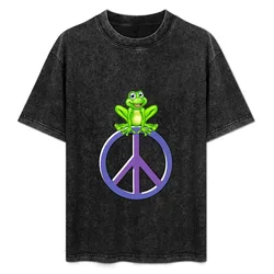Peace Frog T-Shirt Plus Size Lightweight Top