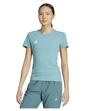 Adizero Essentials Running Short Sleeve T-shirt Powder Teal XS Women - Adidas - FashionsVida