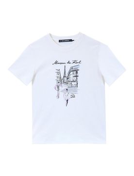 T-shirt Schizzo di Parigi