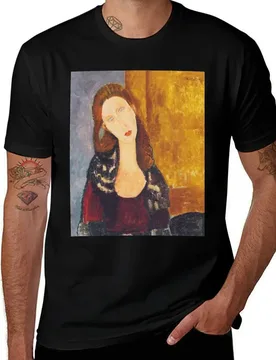 Jeanne Hebuterne woman portrait by Amedeo Modigliani T-Shirt man t shirt cotton man t shirts graphic - Aliexpress - FashionsVida