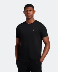 Mens Plain T-Shirt In Black Cotton - Size 3xl