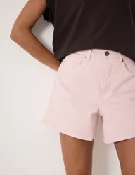 Denim High Waisted Shorts Light Pink female