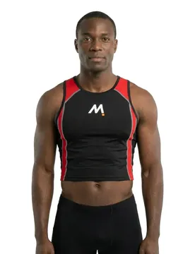 Maglia Senza Maniche Black / Red
