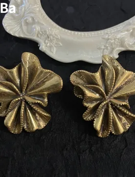 Fashion Jewelry Luxury Temperament Metal Irregular Earrings For Women Party Gifts Simply Design Ear Accessories 2024 Trend New - Aliexpress - FashionsVida