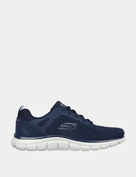 Track Broader Lace Up Trainers Navy male - Skechers - FashionsVida