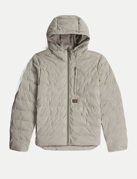 Steppjacke mit Kapuze Beige L