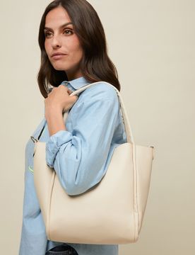 Guevon bolso de hombro con neceser y asa bandolera extraíble